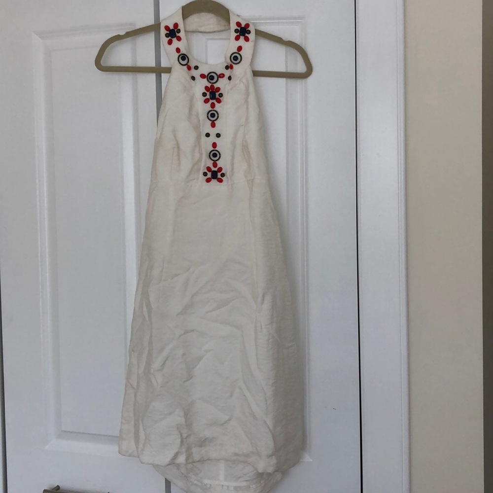 Laundry by Shelli Segal White Halter Dress